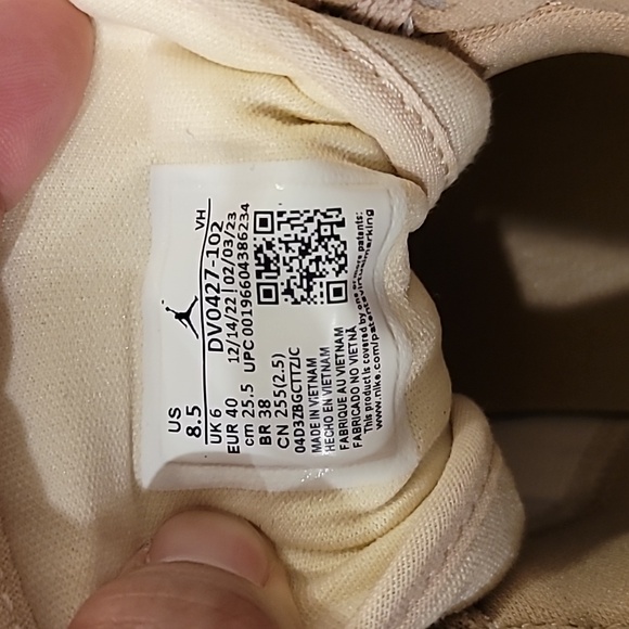 Nike Air Jordan 1 Mid SE Muslin Canvas - Picture 6 of 10